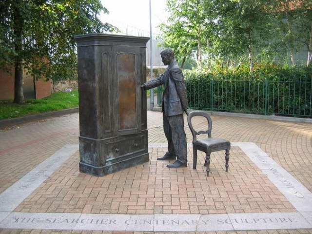 C.S. Lewis statue in Belfast, U.K.